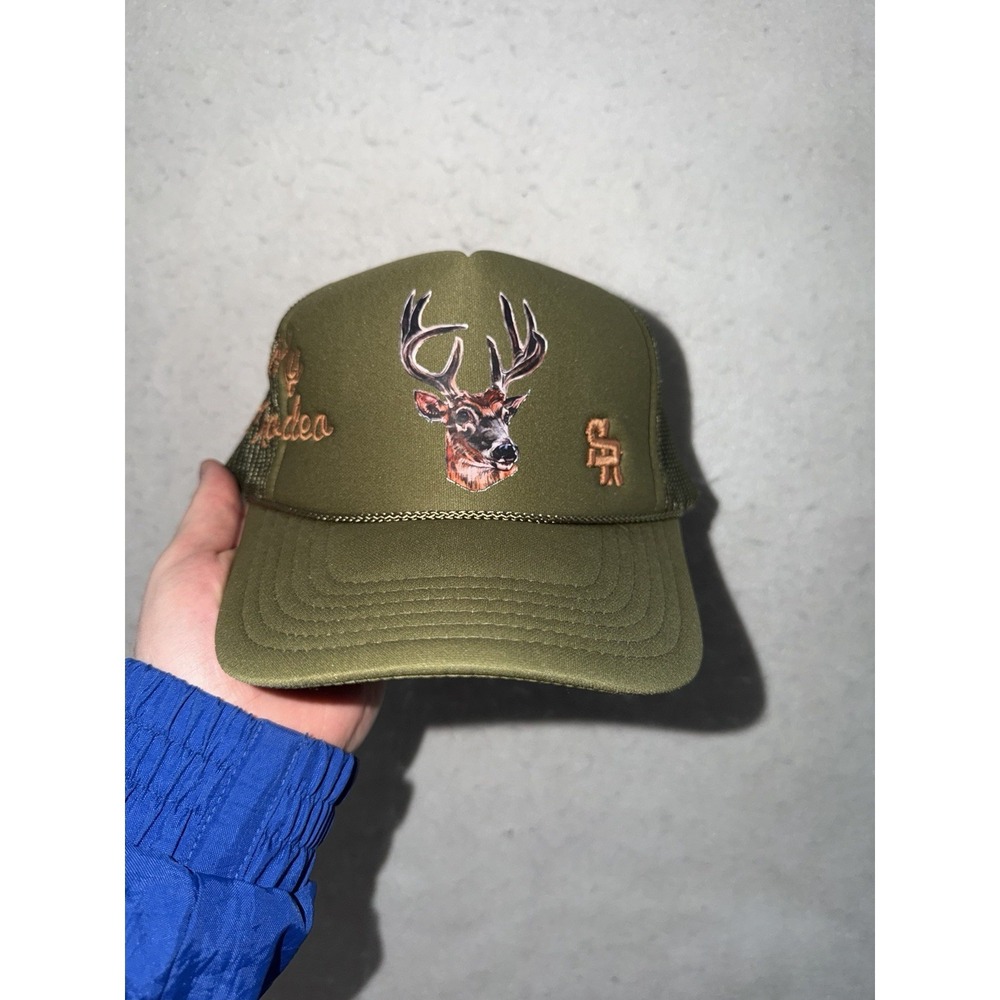 Stevenson Ranch "Not My First Rodeo" Trucker Hat Green Deer‎ SOLD OUT RARE